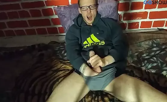 Eyeglasses Man Giving an Explosive Hand Job
