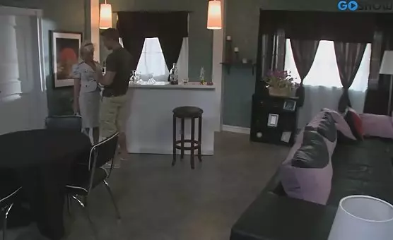 Charming Stud Tongues Blonde Pussy