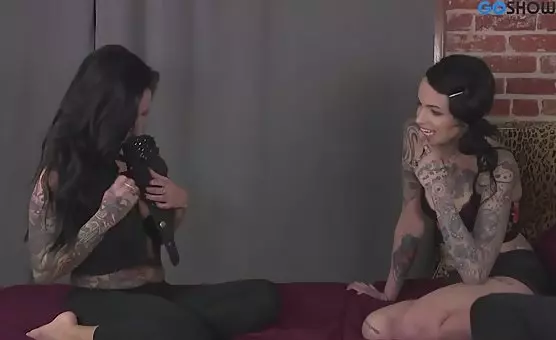 Lesbian Trio with VibroAssistance Unstoppable Cum Party